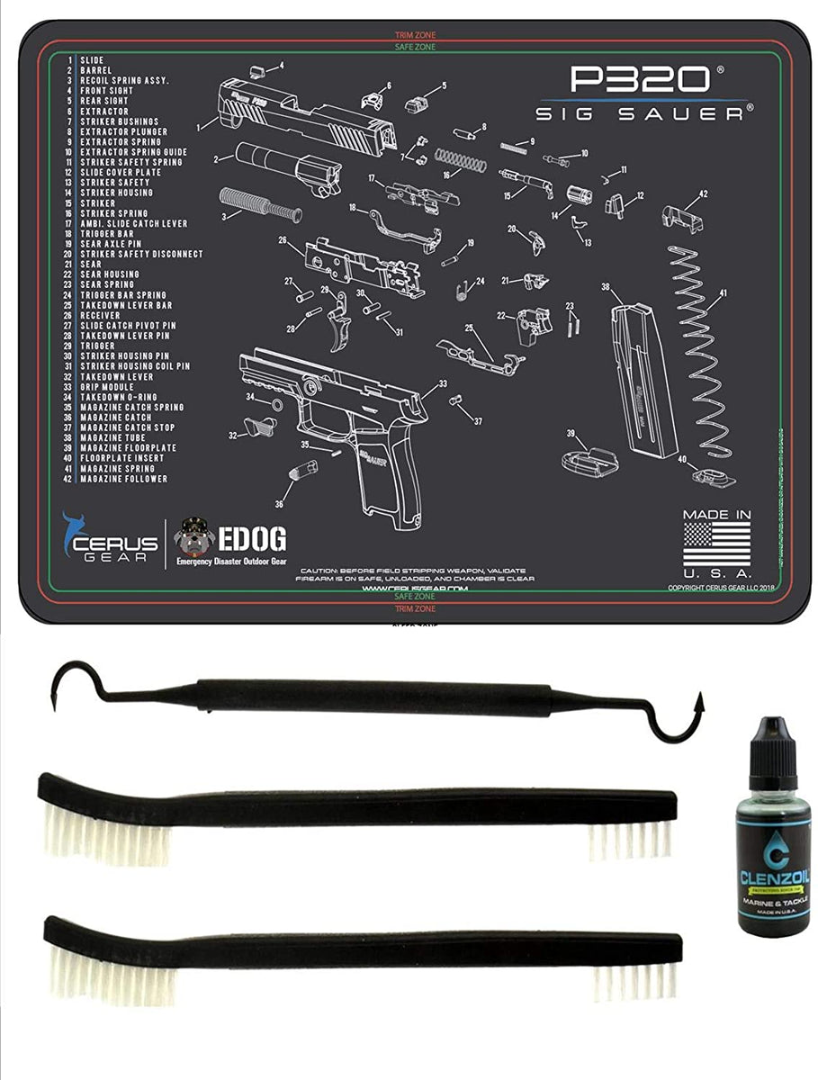 EDOG SIG P320 5 PC Cerus Gear Schematic (Exploded View) Heavy Duty Pis ...