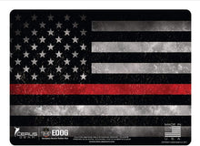 Load image into Gallery viewer, Range Warrior 27 Pc Gun Cleaning Kit - Thin Red Line Fire Fighters Handgun Pistol Mat  .22 .38 .357 9MM .45 Gun Cleaning Kit