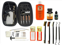 Load image into Gallery viewer, Range Warrior 27 Pc Gun Cleaning Kit - Compatible with Springfield Armory Hellcat - Schematic (Exploded View) Mat .22 9mm - .45 Kit