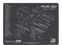 Load image into Gallery viewer, Range Warrior 27 Pc Gun Cleaning Kit - Compatible with Keltec PMR-30 - Schematic (Exploded View) Mat .22 9mm - .45 Kit