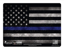 Load image into Gallery viewer, EDOG Premier 30 Pc Gun Cleaning System - Thin Blue Line Law Enforcement Handgun Honor &amp; Pride Pistol Mat &amp; Range Warrior .22 .38 .357 9MM .45 Gun Cleaning Kit &amp; 12 PC Tac Book Cleaning Essentials Kit