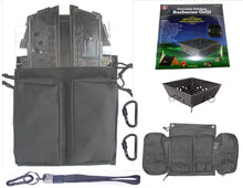 Load image into Gallery viewer, Portable Folding Barbecue Grill Stove Bag &amp; SE BG107 Stove Bar-B-Que Grill Kits | Molle Straps | Carabiner Hooks | Backpacking | Hiking |Tail Gate Cooking (Deluxe Bag ONLY)