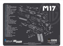 Load image into Gallery viewer, EDOG USA BANDIT 29 Pc Pistol Cleaning System - Compatible with Sig Sauer M17 - Schematic (Exploded View) Mat, Warrior .22 9mm - .45 Kit &amp; Clenzoil CLP &amp; Hoppes Gun Oil &amp; Patchs