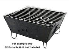 Load image into Gallery viewer, Portable Folding Barbecue Grill Stove Bag &amp; SE BG107 Stove Bar-B-Que Grill Kits | Molle Straps | Carabiner Hooks | Backpacking | Hiking |Tail Gate Cooking (Deluxe Bag ONLY)