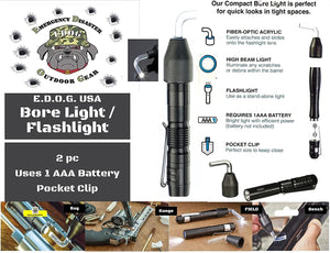 EDOG USA Pistolero 14 Pc .40 / .45 Caliber Gun Cleaning Kit - Compatible for Walther PPQ - Tan - Schematic (Exploded View) Mat, Pistolero Caliber Specific 40 & 45