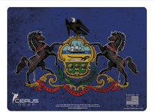 Load image into Gallery viewer, EDOG Premier 30 Pc Gun Cleaning System - Pennsylvania State Flag Handgun Honor &amp; Pride Pistol Mat &amp; Range Warrior .22 .38 .357 9MM .45 Gun Cleaning Kit &amp; 12 PC Tac Book Cleaning Essentials Kit