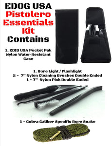 EDOG USA Pistolero 14 Pc 9MM.38 & .357 Pc Gun Cleaning Kit - Compatible for Sig Sauer M17 - Schematic (Exploded View) Mat, Pistolero Caliber Specific 9 MM, 38 & 357