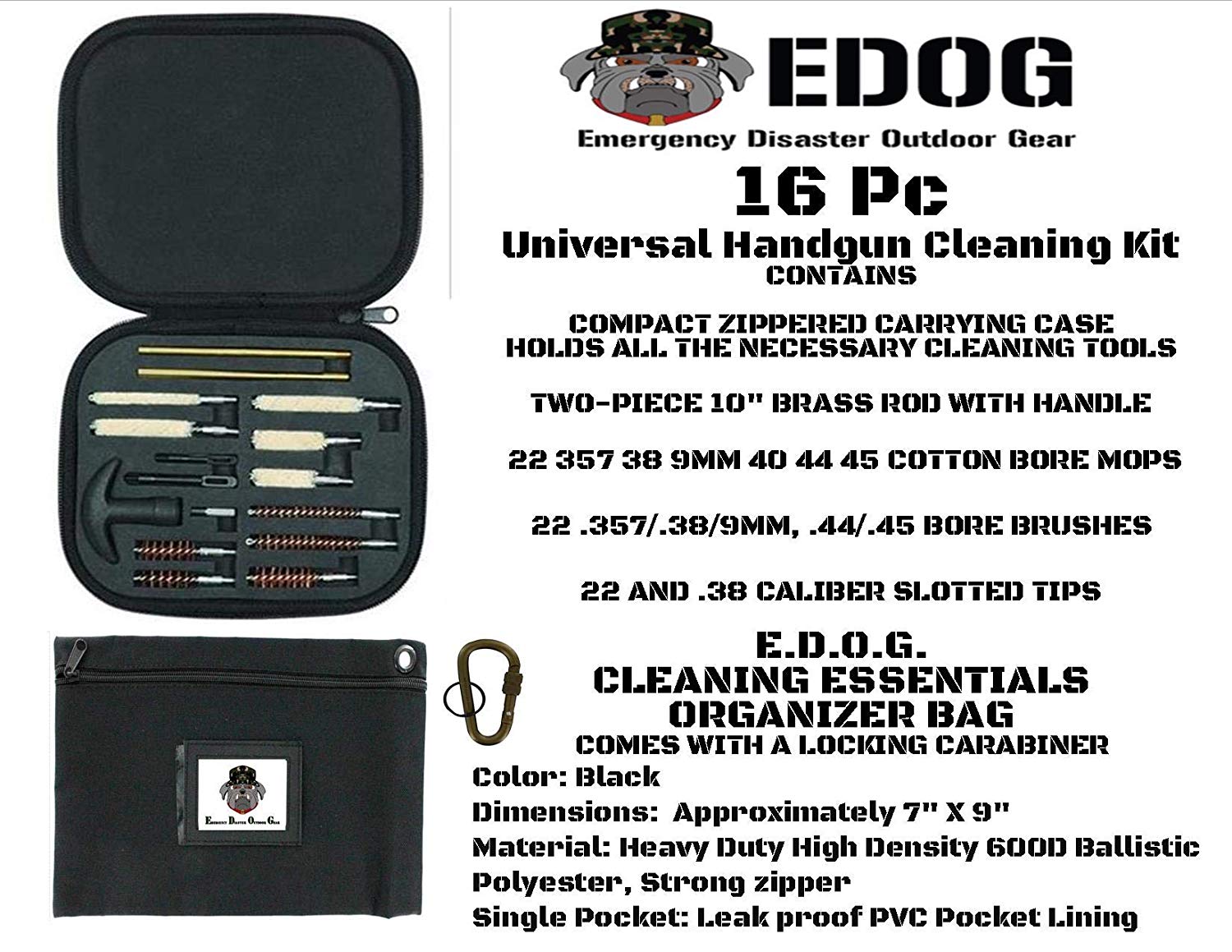 EDOG CZ P10C Cerus Exploded View Schematic Gun Cleaning Mat & R5