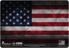 Load image into Gallery viewer, EDOG U.S. Flag 5 PC Cerus Gear American Heavy Duty Pistol Cleaning 12x17 Padded Gun-Work Surface Protector Mat Solvent &amp; Oil Resistant &amp; 3 PC Cleaning Essentials &amp; Clenzoil, Made in The USA