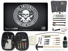 Load image into Gallery viewer, EDOG Premier 30 Pc Gun Cleaning System - 2nd Ammendment Honor &amp; Pride Pistol ProMat, Range Warrior .22 .38 .357 9MM .45-20 PC &amp; 12 PC Tac Book Cleaning Essentials Set