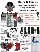 Load image into Gallery viewer, EDOG EDC / TACTICAL 100% LEATHER KEY CHAIN WALLET WITH CARABINER &amp; I.C.E. CARDS