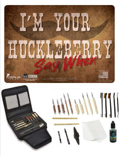 Load image into Gallery viewer, EDOG Gunslinger 20 PC Gun Cleaning Kit - Pistol MatFeaturing Doc Holiday I&#39;m Your Hucklebery Mat, Gunslinger Universal .22 .38 .357 9mm .40 &amp; .45 Caliber Kit