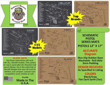 Load image into Gallery viewer, 2011 Staccaro Gun Cleaning Mat - Schematic (Exploded View) Diagram Compatible for Staccatpo Pistol 3 mm Padded Pad Protect Your Firearm Magazines Bench Surfaces Gun Oil Solvent Resistant