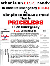 Load image into Gallery viewer, EDOG I.C.E. Lost Child &amp; Medical Alert Parent Locator Neck Wallet | Lanyard | Key Chain | Carabiner | I.C.E. Cards | Leather | Emergency Contacts | Medical | Allergy | Meds | Language