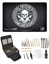 Load image into Gallery viewer, EDOG Gunslinger 20 PC Gun Cleaning Kit - Pistol Mat 2nd Ammendment Honor &amp; Pride Pistol ProMat, Gunslinger .22 .38 .357 9MM .45- Cleaning Essentials Set