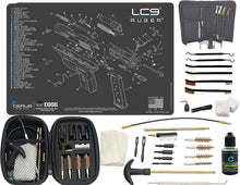 Load image into Gallery viewer, EDOG Premier 30 Pc Gun Cleaning System - Compatible with Ruger LC9 - Schematic (Exploded View) Mat, Range Warrior Universal .22 9mm - .45 Kit &amp; Tac Book Accessories Set