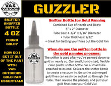 Load image into Gallery viewer, VAS 4 PC Kit Gold Panning Snuffer Snifter &amp; Tweezer Set, Mining Prospecting Equipment To Remove Fines &amp; Flowers from Paydirt in Your Plastic Gold Pan to Squirt Water &amp; Gold Flower Flakes into Bottle