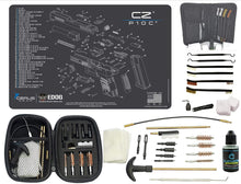 Load image into Gallery viewer, EDOG Premier 30 Pc Gun Cleaning System - Compatible with CZ P-10C - Schematic (Exploded View) Mat, Range Warrior Universal .22 9mm - .45 Kit &amp; Tac Book Accessories Set
