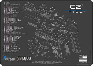 EDOG SIG P229 (Exploded View) PPistol Cleaning Mat & Range Warrior Handgun Cleaning Kit & E.D.O.G. Tac Pak Cleaning Essentials