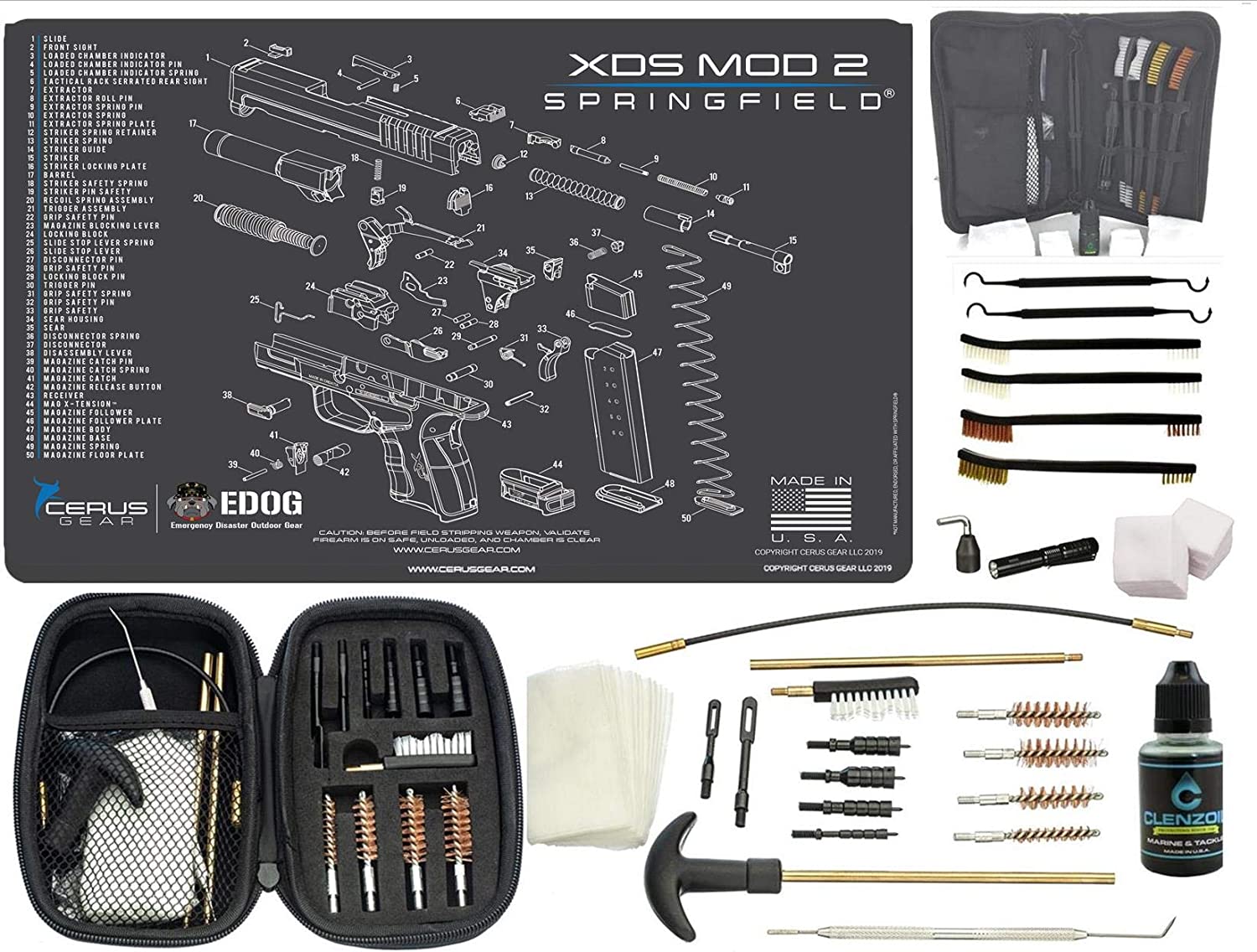 Xds Exploded View Spring EDOG Springfield Armory XDS MOD 2 CERUS Gear Schematic (Exploded View ...