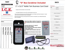 Load image into Gallery viewer, EDOG YELLOW TRAVEL / SURVIVAL WATERPROOF DRY “O” BOX LANYARD BINER &amp; ICE CARD