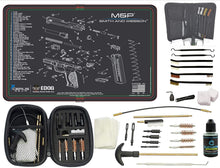 Load image into Gallery viewer, EDOG Premier 30 Pc Gun Cleaning System - Compatible with S&amp;W M&amp;P - Schematic (Exploded View) Mat, Range Warrior Universal .22 9mm - .45 Kit &amp; Tac Book Accessories Set