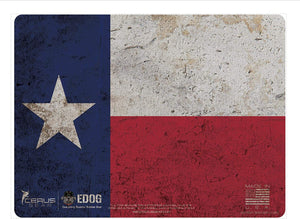 Range Warrior 27 Pc Gun Cleaning Kit - Texas Lone Star State Flag Handgun Pistol Mat  .22 .38 .357 9MM .45 Gun Cleaning Kit