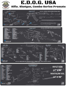 SKS Gun Cleaning Mat - Schematic (Exploded View) Diagram Compatible with SKS Rifles 3 mm Padded Pad Protects Your Firearm Magazines Bench Table Surfaces Oil Solvent Resistant