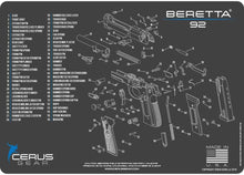 Load image into Gallery viewer, EDOG Beretta 92 CERUS Gear Schematic (Exploded View) Pistol ProMat, Range Warrior .22 .38 .357 9MM .45-20 PC &amp; 12 PC Tac Book Range, Field &amp; Bench Handgun Cleaning Essentials Kit