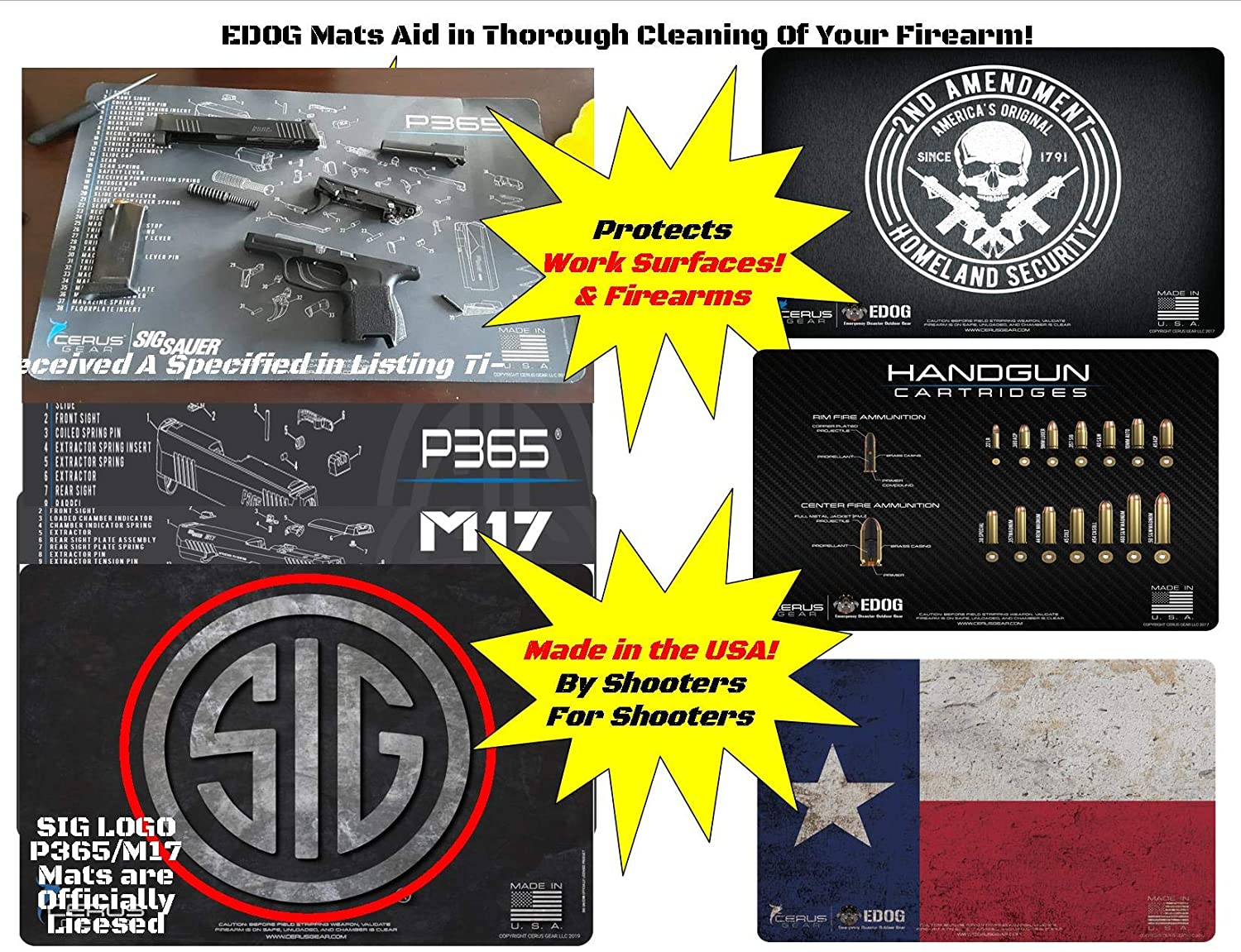 Hellcat Exploded View Hellcat Pro Gun Cleaning Mat - Schematic (Exploded View) Diagram Compa ...