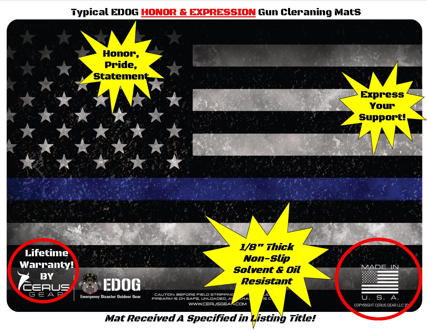 Ruger American® Handgun Schematic Gun Mat - Charcoal Gray/Cerus Blue