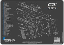 Load image into Gallery viewer, EDOG CZ 75 TS CERUS Gear Schematic (Exploded View) Pistol ProMat, Range Warrior .22 .38 .357 9MM .45-20 PC &amp; 12 PC Tac Book Range, Field &amp; Bench Handgun Cleaning Essentials Kit