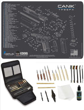 Load image into Gallery viewer, EDOG Canik TP9 Promat &amp; 20 Pc Gunslinger Universal Handgun Cleaning Kit | Clenzoil CLP | Brushes | Mops | Patchs | Jags | .22 - .45 Caliber…