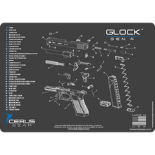 Load image into Gallery viewer, EDOG Glock Gen4 CERUS Gear Schematic (Exploded View) Pistol ProMat, Range Warrior .22 .38 .357 9MM .45-20 PC &amp; 12 PC Tac Book Range, Field &amp; Bench Handgun Cleaning Essentials Kit