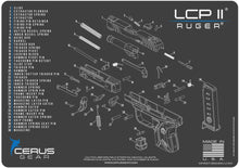 Load image into Gallery viewer, EDOG Ruger LCP II CERUS Gear Schematic (Exploded View) Pistol ProMat, Range Warrior .22 .38 .357 9MM .45-20 PC &amp; 12 PC Tac Book Range, Field &amp; Bench Handgun Cleaning Essentials Kit