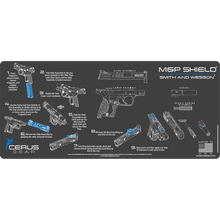 Load image into Gallery viewer, EDOG S&amp;W M&amp;P Shield CERUS Gear Instructional Step by Step PROMAT with Range Warrior .22 .38 .357 9MM .45-20 PC &amp; 12 PC Tac Book Range, Field &amp; Bench Handgun Cleaning Essentials Kit